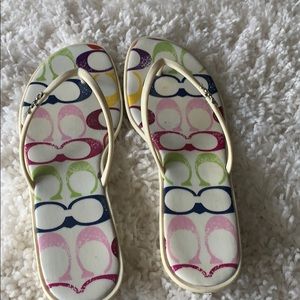 Coach sandals sz 9